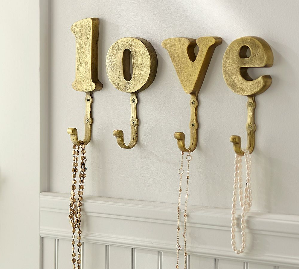 Brass Alphabet Hooks