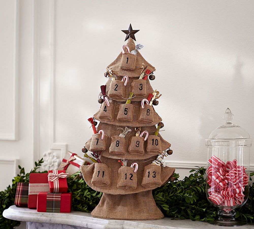 Burlap Tree Advent Calendar