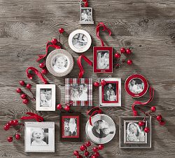 Mirrored Frame Ornament - Round