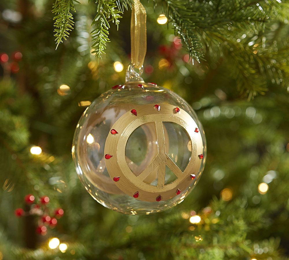 Peace Sign Ornament