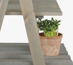 Belsay Triangular Wooden Plant Ladder