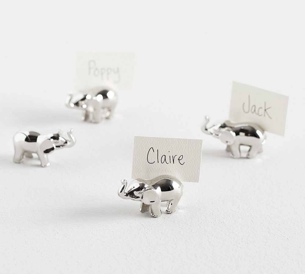 Elephant Place Card Holders, Set of 4