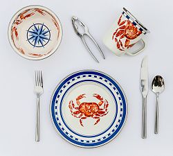 Golden Rabbit Crab House Enamel Collection