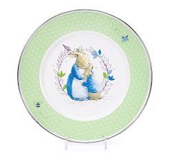 Golden Rabbit Polka Dot Peter Rabbit Enamel 3-Piece Dinnerware Set