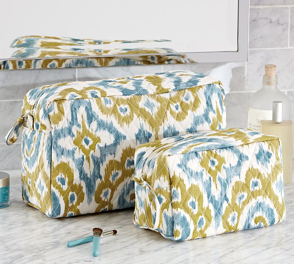 Phillipa Ikat Cosmetic Bags, Set of 2