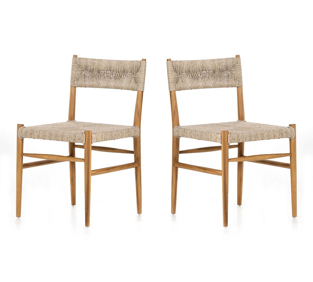 Zara Woven Outdoor Dining Chairs - Set of 2