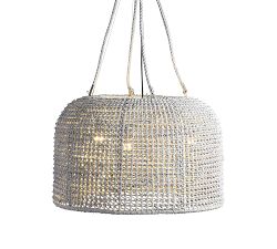 Rattan Modern Dome Pendant (33&quot;)
