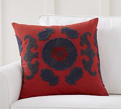 Suzani Applique Pillow Cover