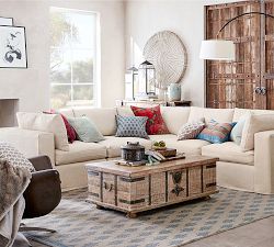Zazie Pieced Lumbar Pillow Cover