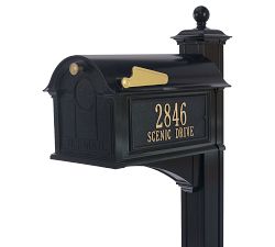 Balmoral Mailbox Plaque &amp; Post