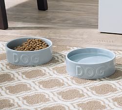 Classic Dog Bowl, Set of 2 - Gray
