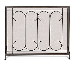 Iron Gate Fireplace Single Panel Screen