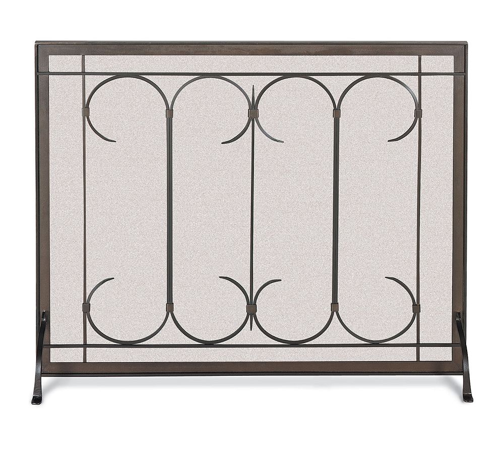 Iron Gate Fireplace Single Panel Screen