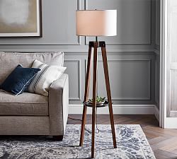 Miles Tripod Wood Floor Lamp (52&quot;)