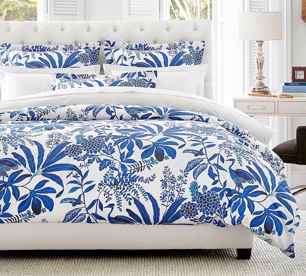 Toile Bird Organic Cotton Duvet Cover &amp; Shams