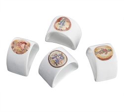 Twelve Days of Christmas Napkin Ring, Set of 12