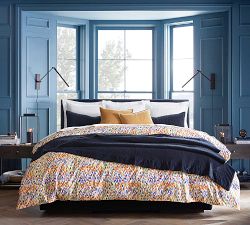 Annabel Watercolor Dot Organic Percale Duvet Cover &amp; Shams