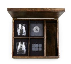 MLB Whiskey Oak Gift Box - Set for 2