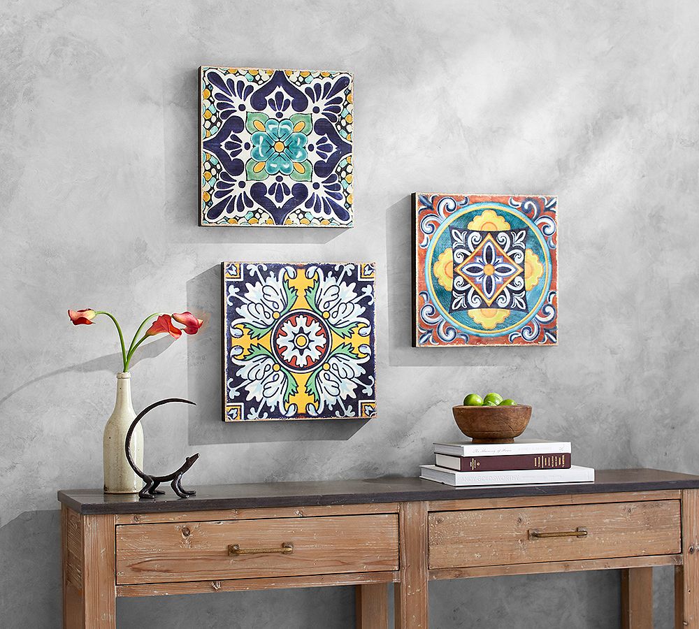 Talavera Tiles - Set of 3