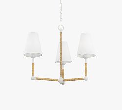 Melina Rattan Chandelier (24&quot;-41&quot;)