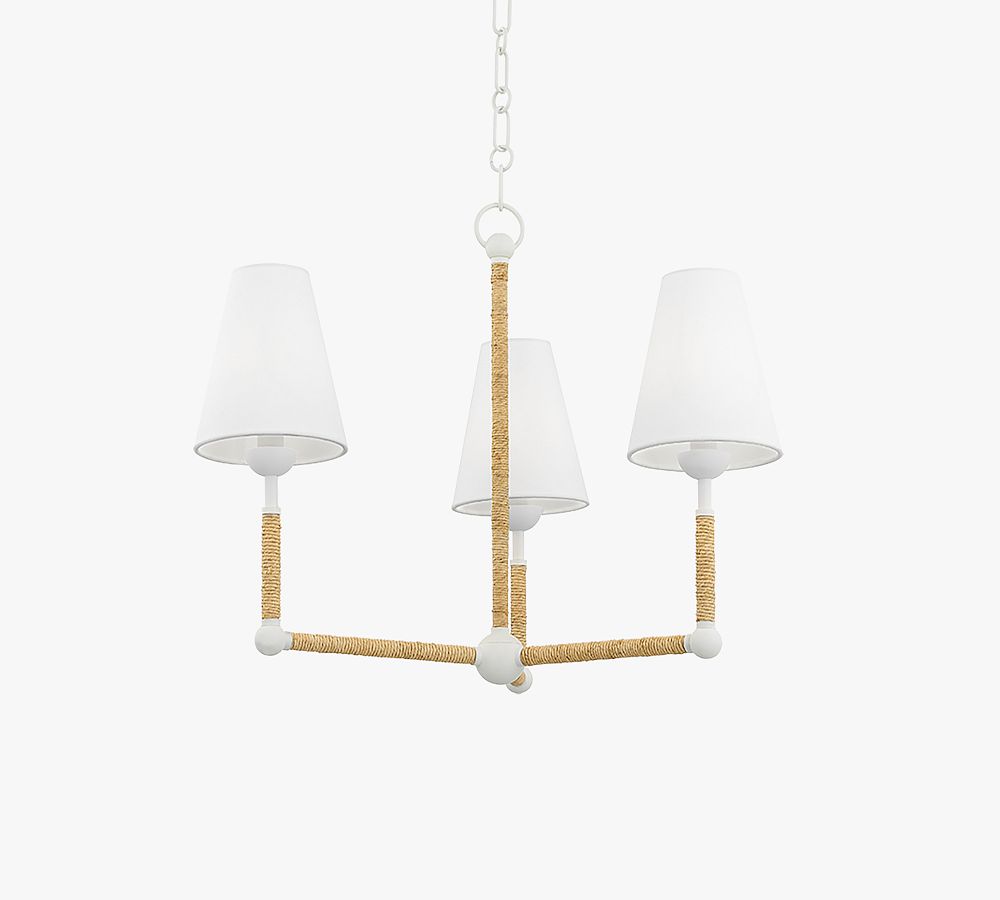 Melina Rattan Chandelier (24&quot;-41&quot;)