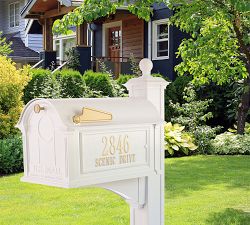 Balmoral Mailbox Plaque &amp; Post