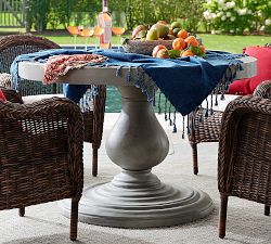 Geneva Indoor/Outdoor 48&quot; Concrete Round Dining Table