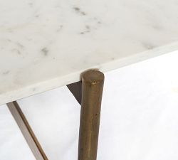 Montague Geometric Marble Coffee Table (40&quot;)