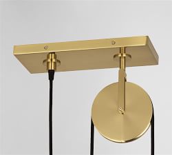 Dales Metal &amp; Glass Pendant (14&quot;)