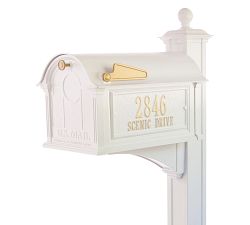 Balmoral Mailbox Plaque &amp; Post