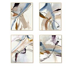 Fluid Neutrals Framed Canvas