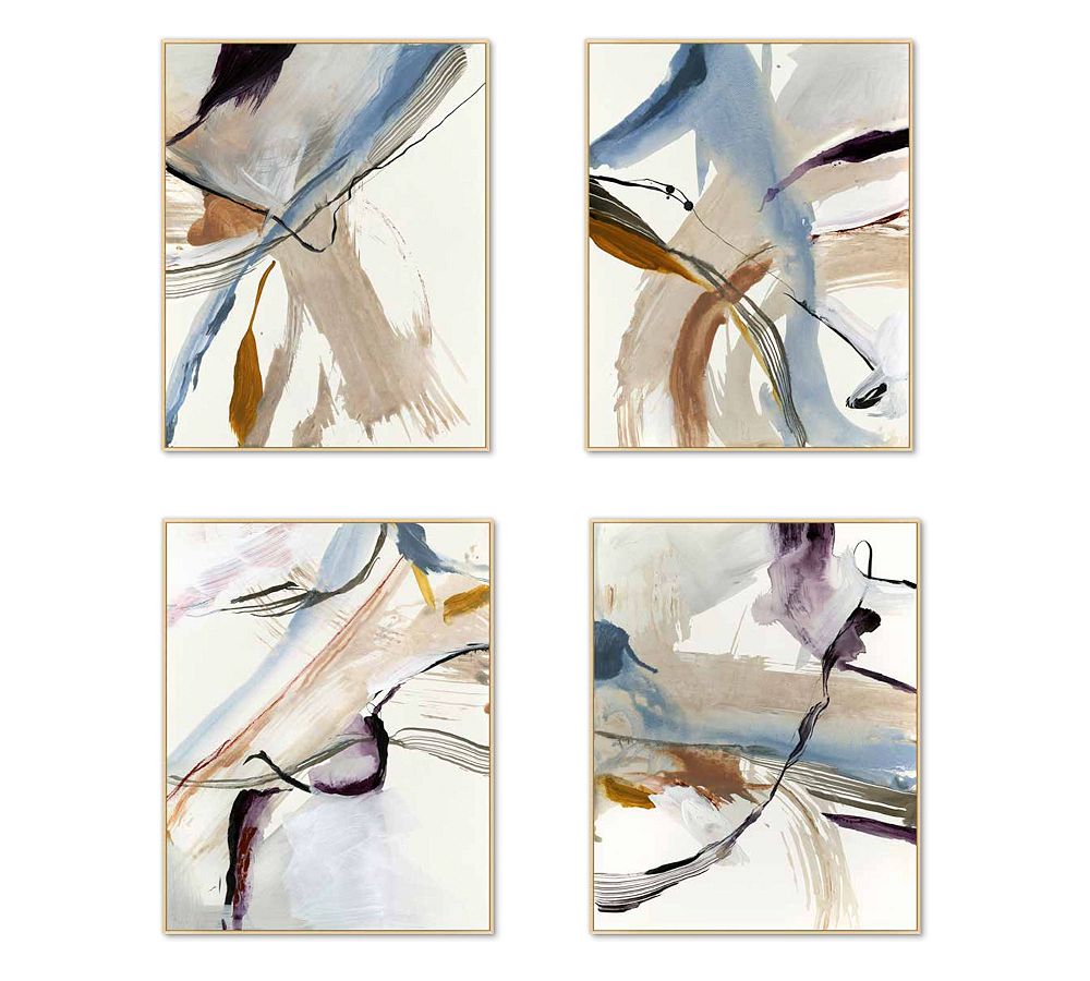 Fluid Neutrals Framed Canvas