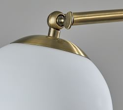 Laguna Marble Hand-Blown Glass Floor Lamp (55&quot;)