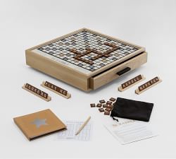 Wooden Scrabble Board Game - Maple Luxury Edition