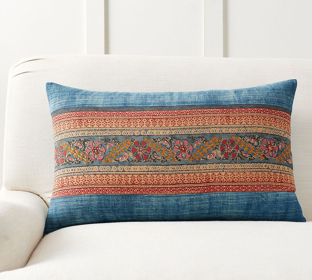 Zazie Pieced Lumbar Pillow Cover