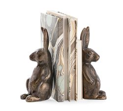 The Emily &amp; Meritt Bunny Bookends