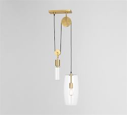 Dales Metal &amp; Glass Pendant (14&quot;)