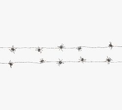 Lit Spider Garlands - Set Of 2