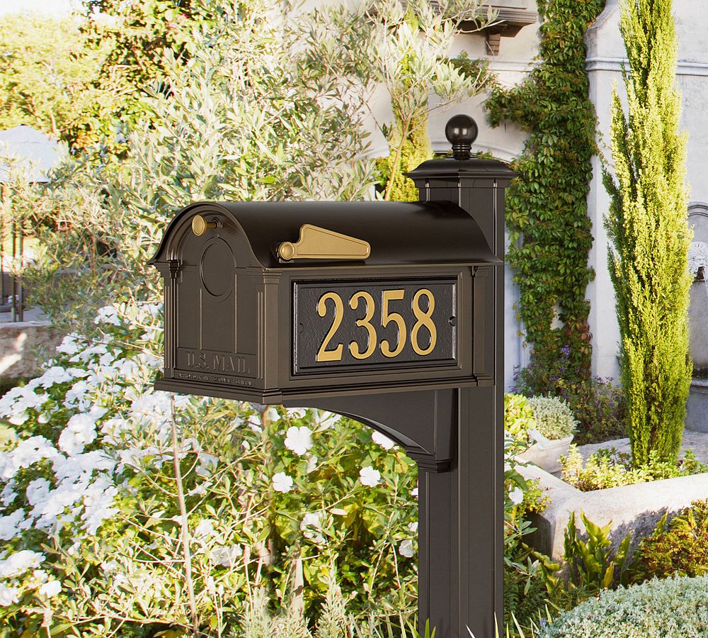 Balmoral Mailbox Plaque &amp; Post