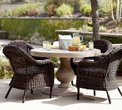 Geneva Indoor/Outdoor 48&quot; Concrete Round Dining Table