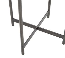Montague Geometric Marble End Table (15&quot;)