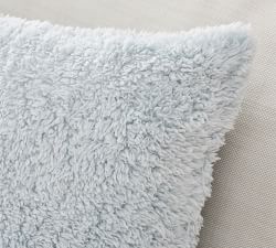 Chambray Linen Sherpa Back Lumbar Pillow Cover