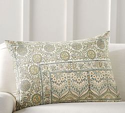 James Block Print Inspired Pillow Cover