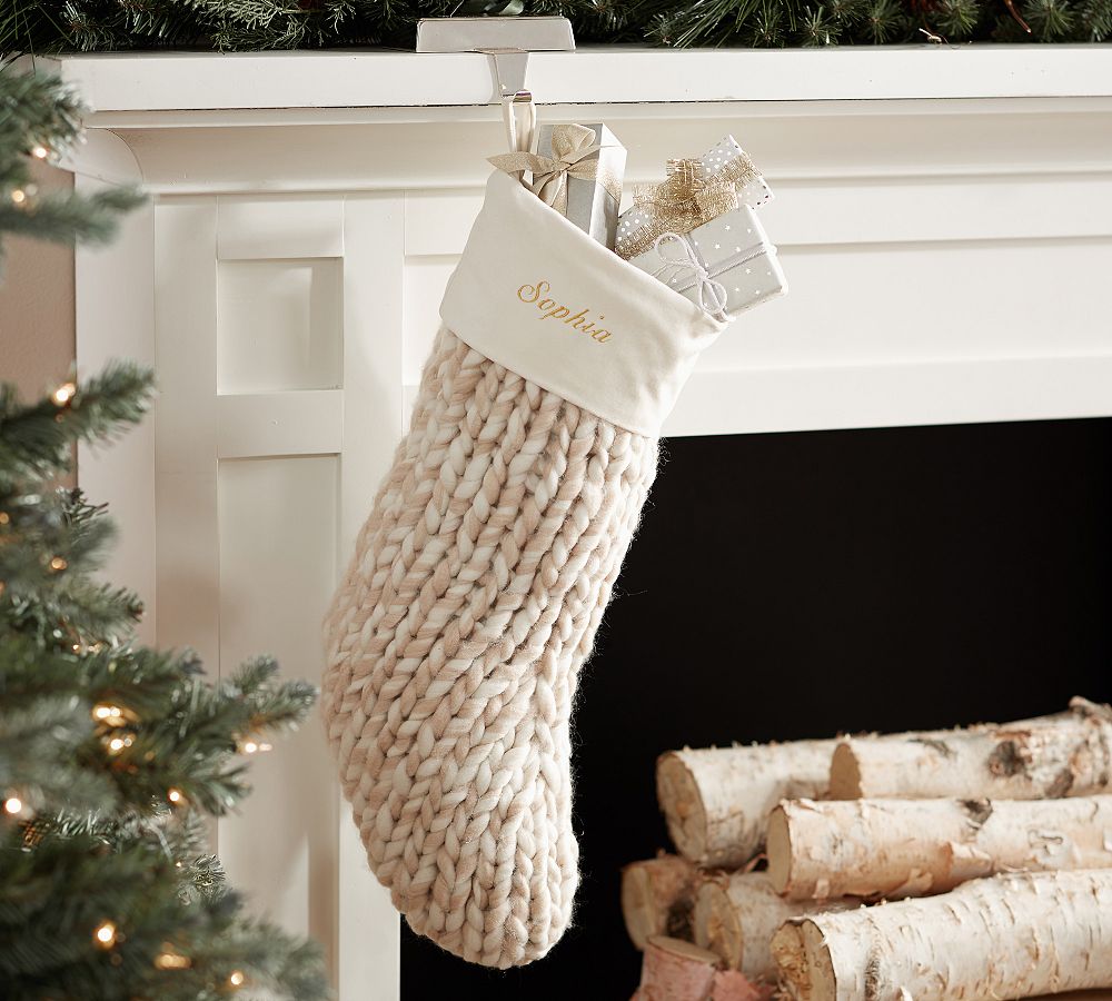 Chunky Roving Knit Stocking