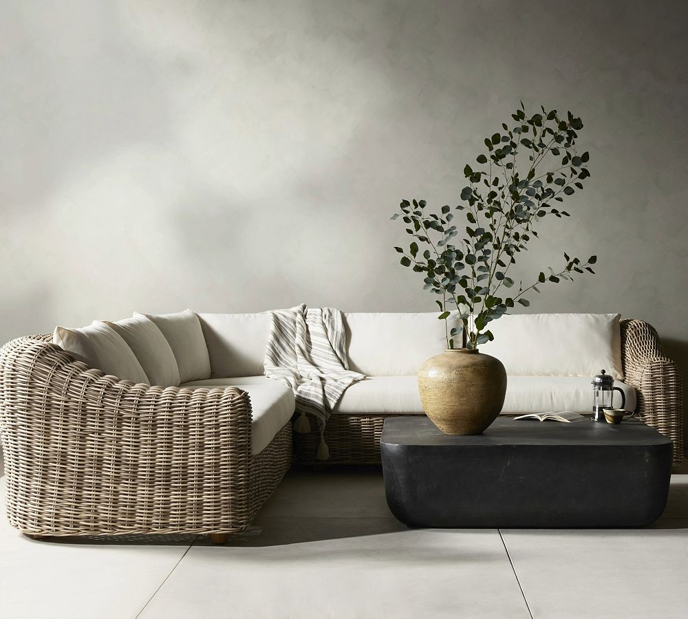 Dunemere Woven 3-Piece Outdoor Sectional (121.5&quot;)