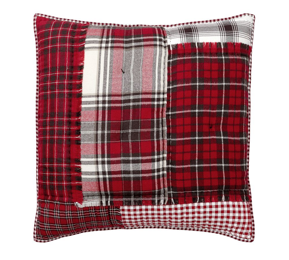 Easton Plaid Patchwork Cotton Sham