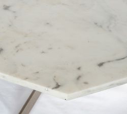 Montague Geometric Marble Coffee Table (40&quot;)