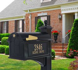 Balmoral Mailbox Plaque &amp; Post