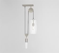 Dales Metal &amp; Glass Pendant (14&quot;)