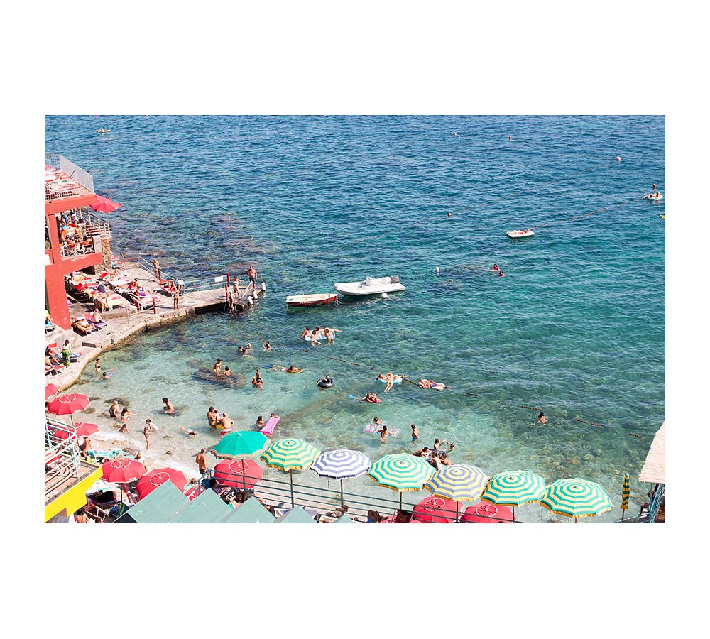 Life is Like a Movie Set in Capri Framed Print By Rebecca Plotnick